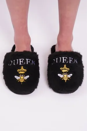 Black Queen B Bel Air Slippers