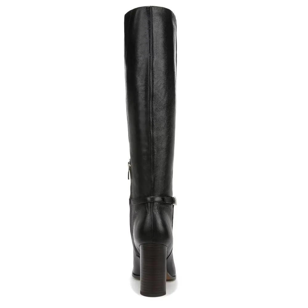 Cassie Black Leather Franco Sarto Boots