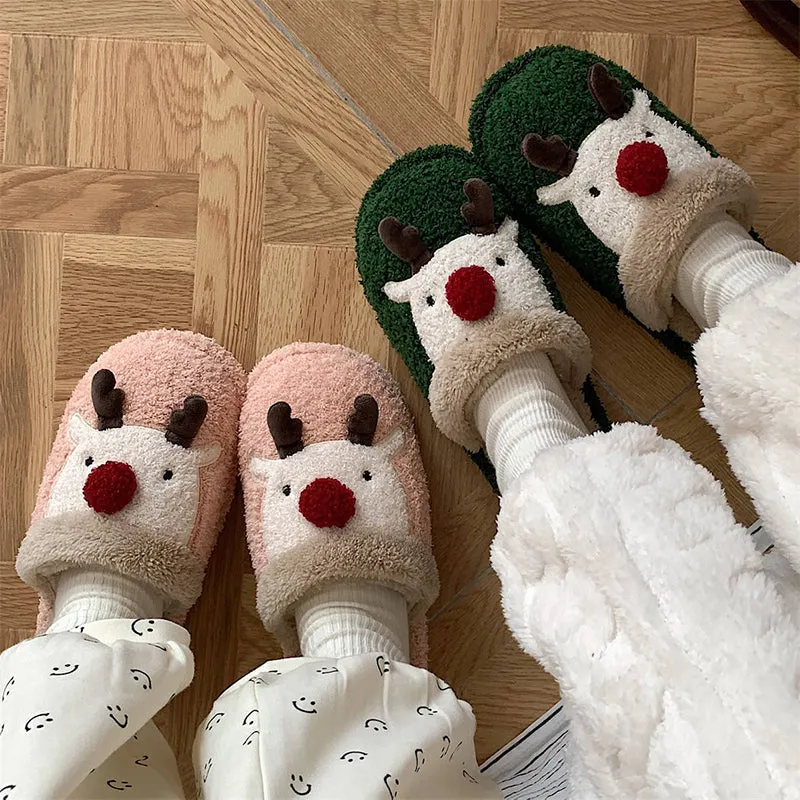 Christmas Warm Plush Slippers