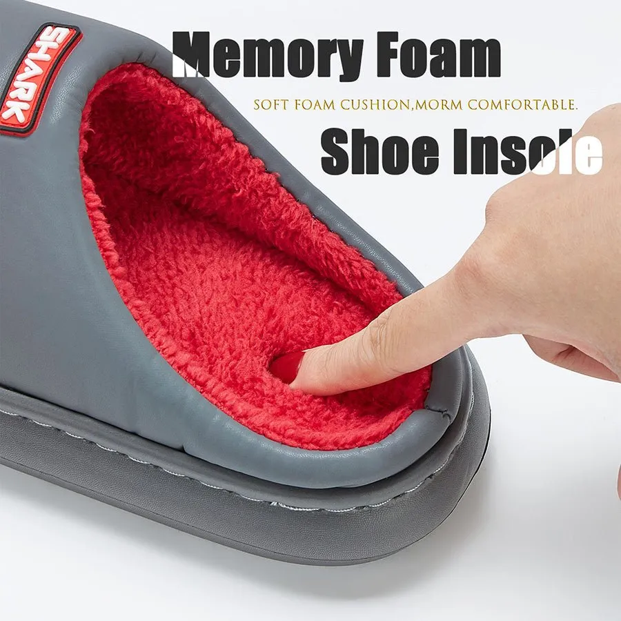 Cute Fluffy Shark Slippers