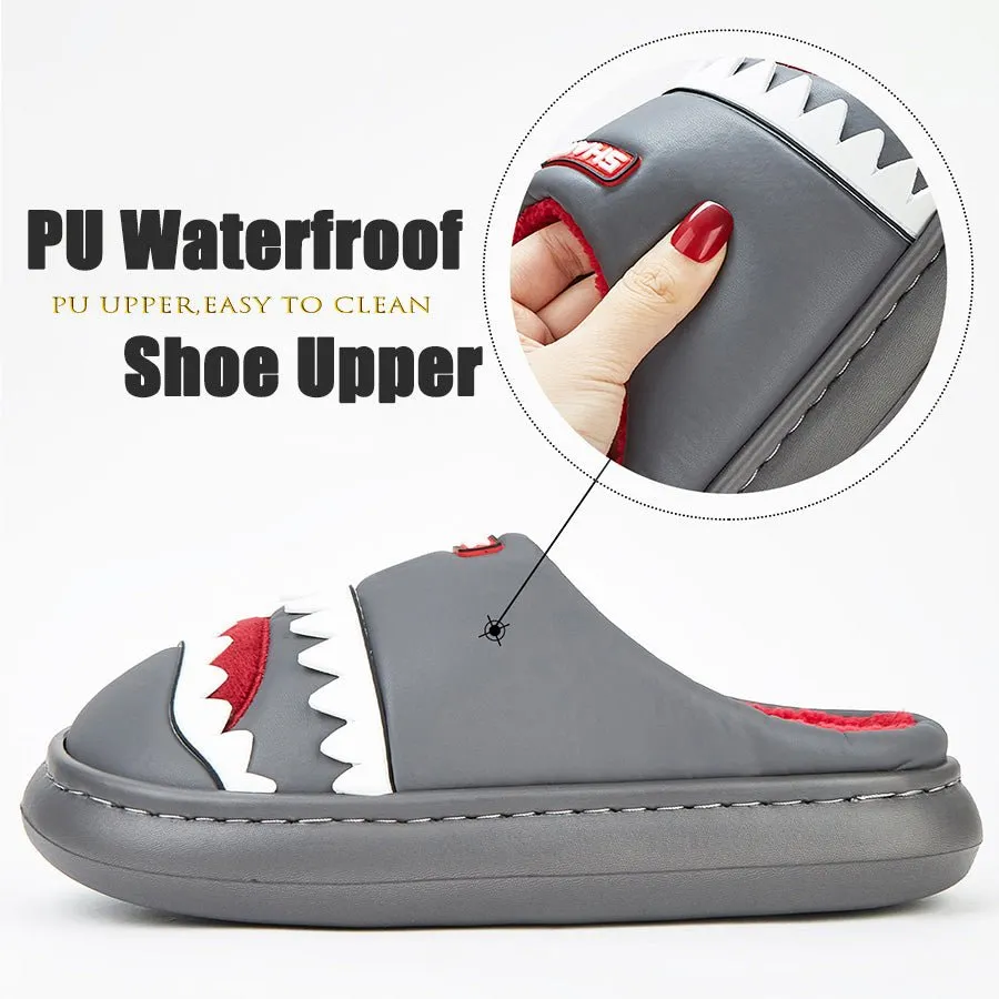 Cute Fluffy Shark Slippers