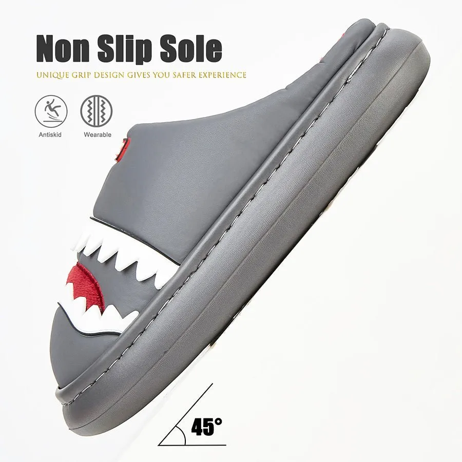 Cute Fluffy Shark Slippers