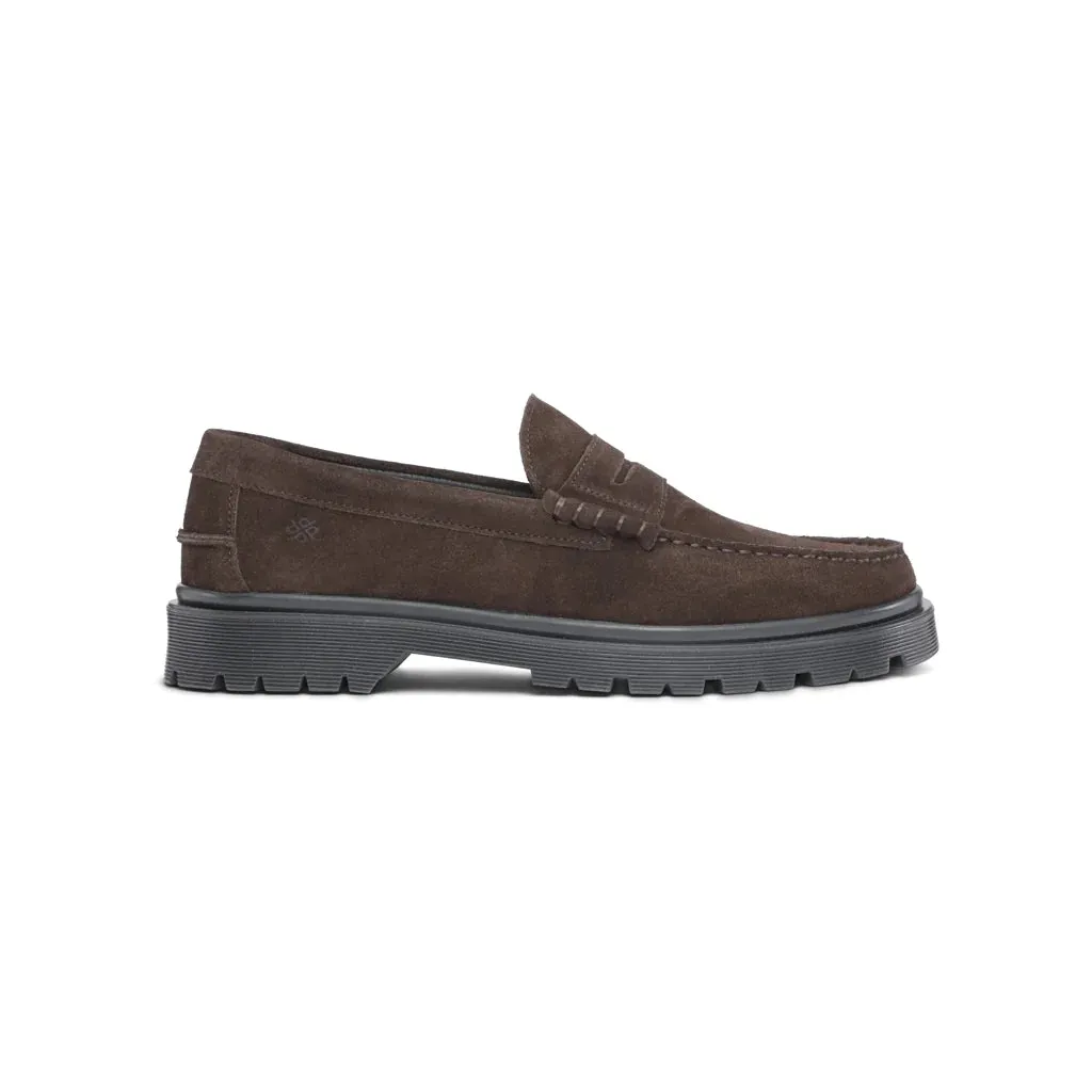 Playboy Austin Dark Brown Suede